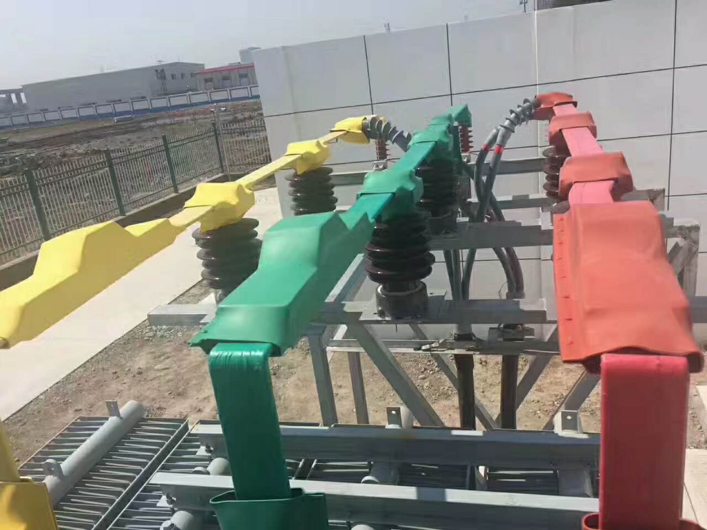 场站35kv母排套管安装使用现场