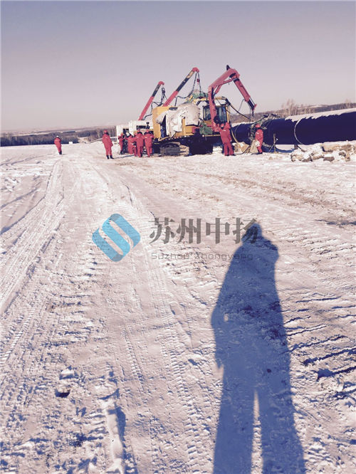 雪原低温环境热缩套应用案例售后实拍