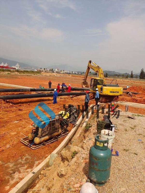 湖北输油输气管线使用热缩套案例售后拍摄